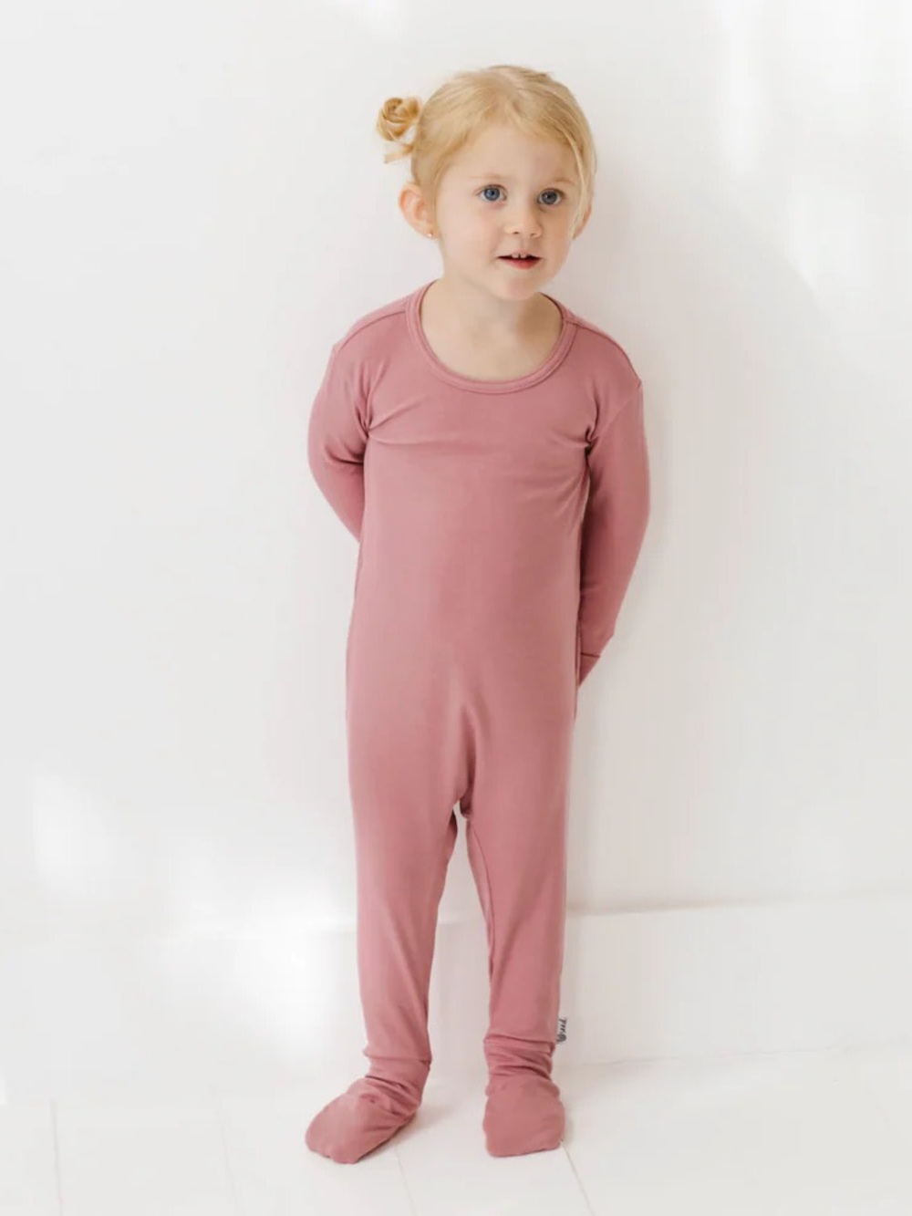 The Simple Seed Day to Night Long-Sleeve Romper | dusty rose | 12-18mo
